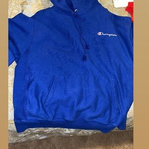 Blue hoodie